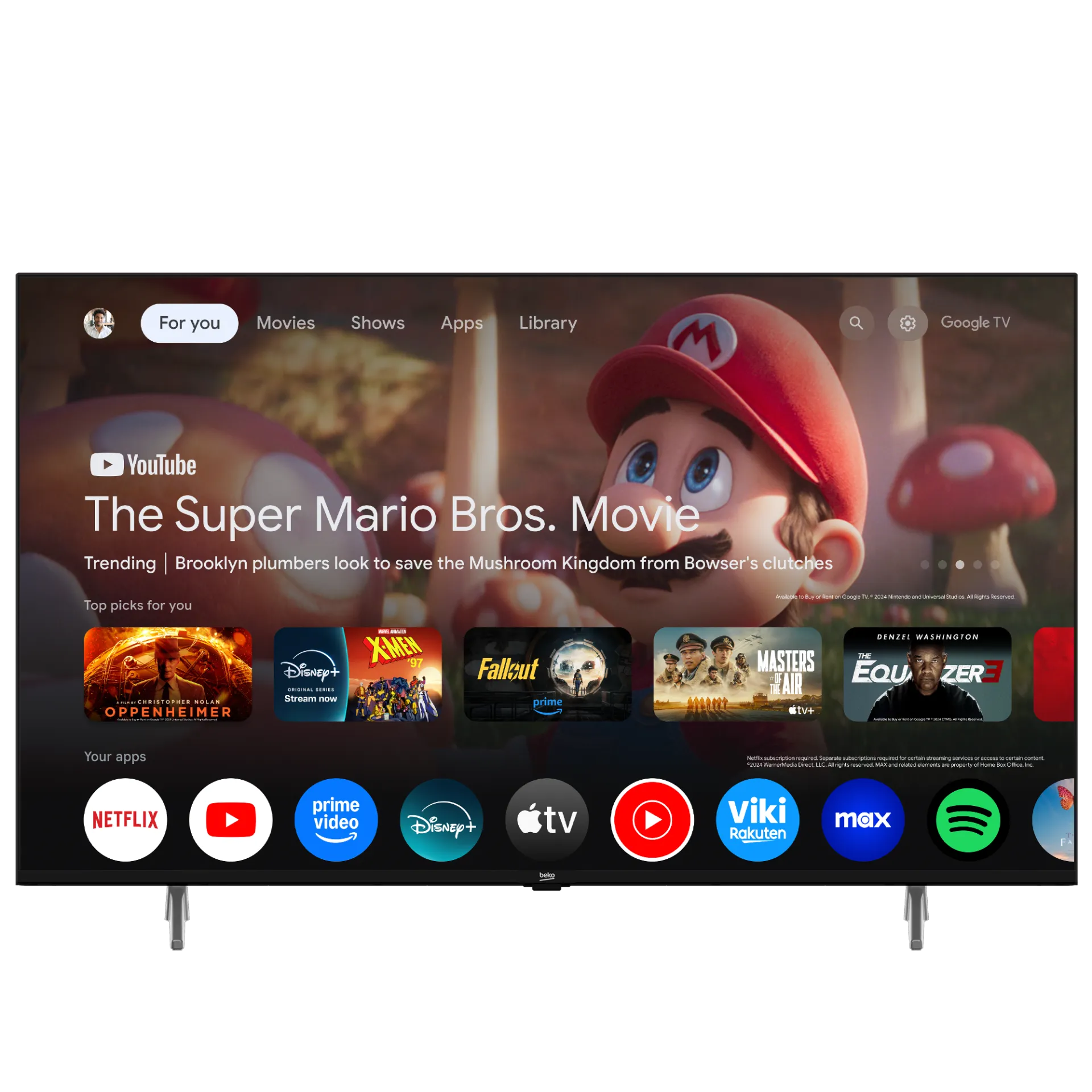 Crystal 7 65'' 4K UHD Google TV - B65 E 795 B Smart TV