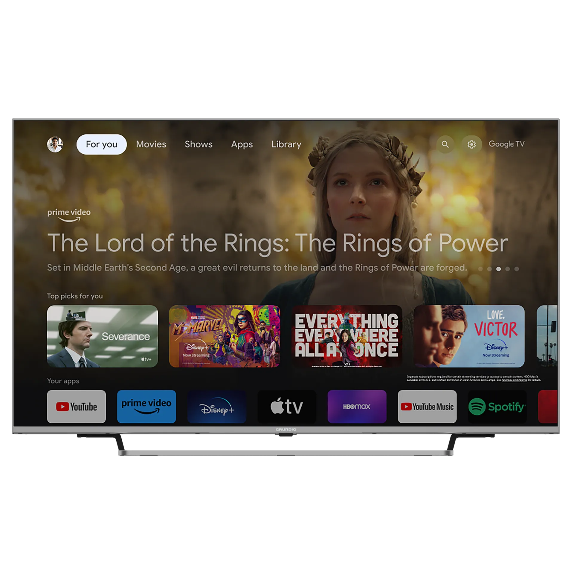 PARIS 75 GHU 9055 4K NANO UHD+GOOGLE TV Grundig TV
