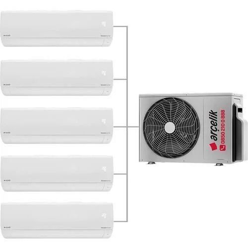 Arçelik 1+5 Multi Sistem Duvar Tipi İnverter Klima 9+9+9+9+12 - (1 Dış + 5 İç Ünite)